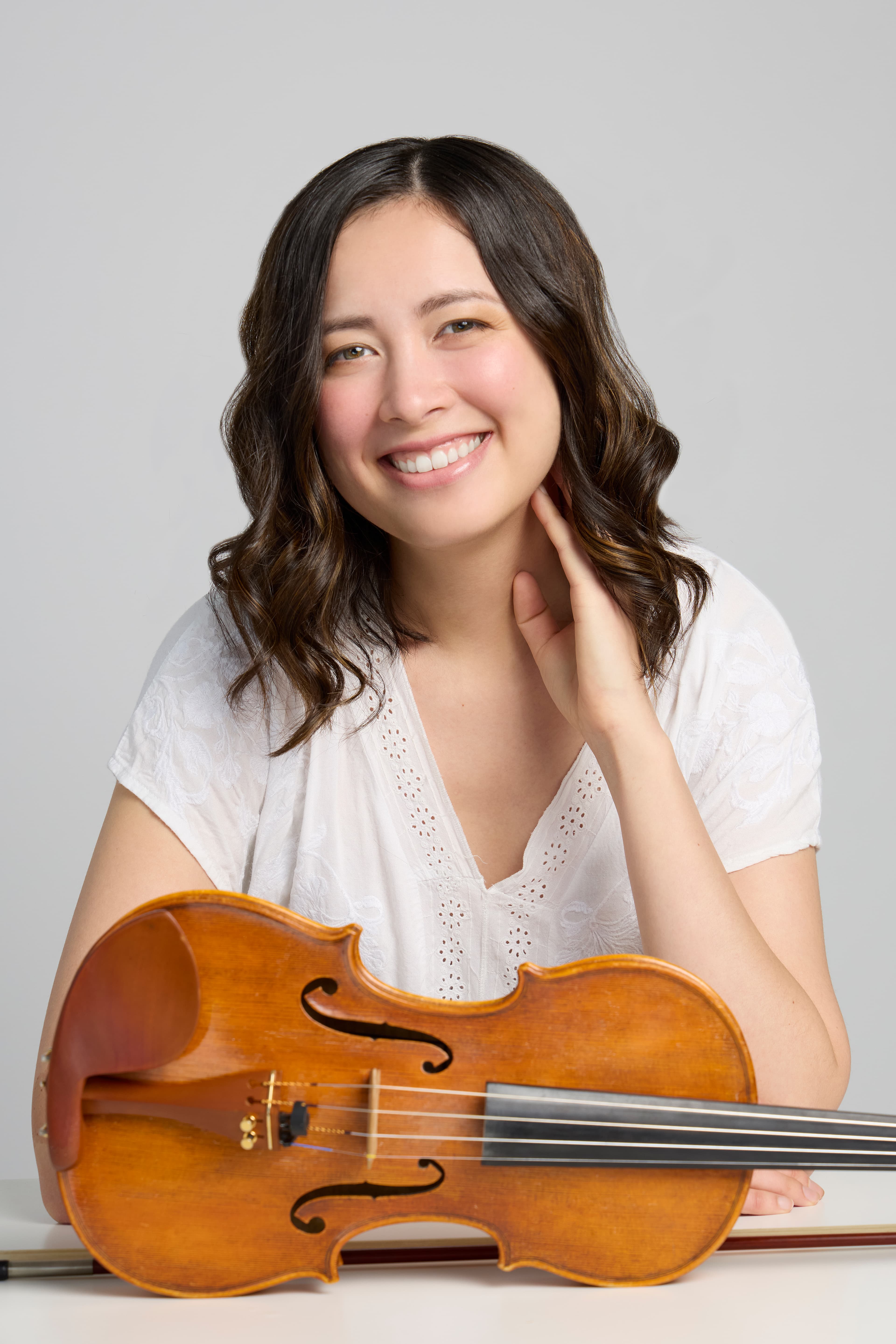 Naomi Garrett with violin